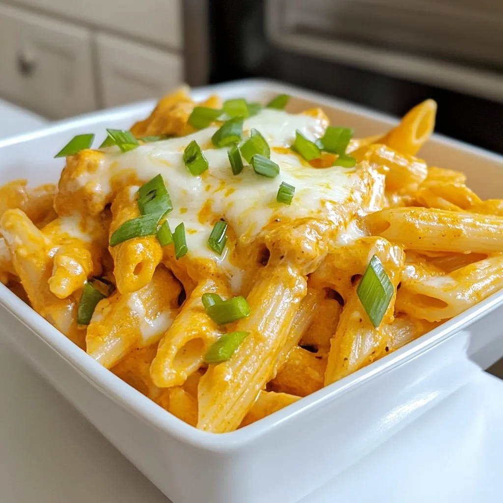 High-Protein Buffalo Chicken Pasta Flavorful and Easy
