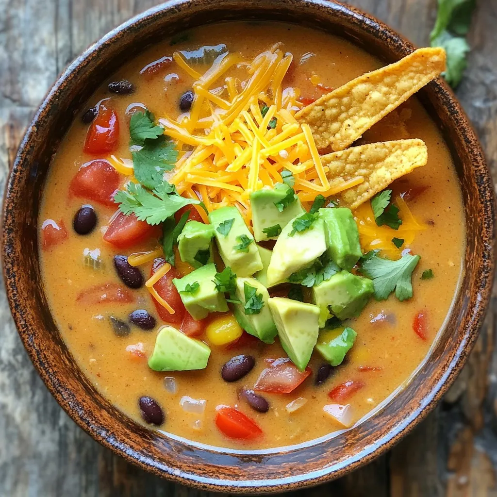 Slow Cooker Creamy Tortilla Soup Tasty and Simple Dish