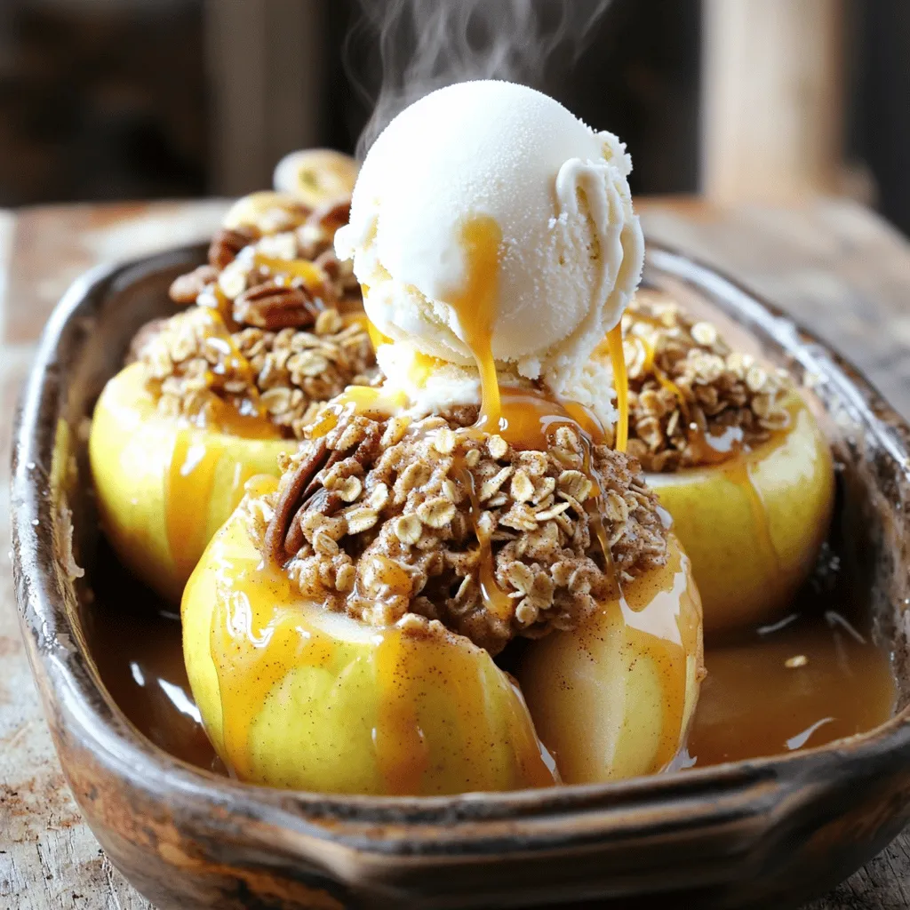 Savory Apple Crisp Baked Apples Delightful Treat