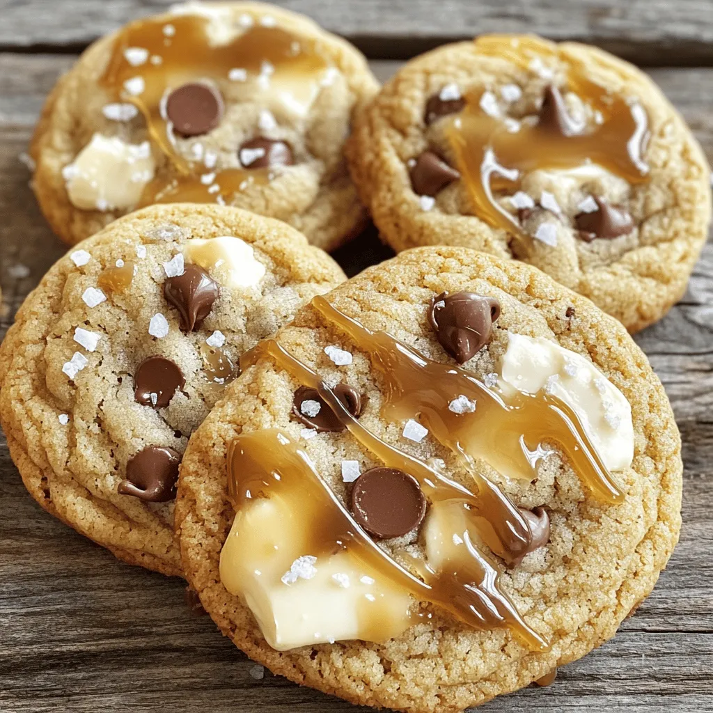 Savory Salted Caramel Cheesecake Cookies Delight