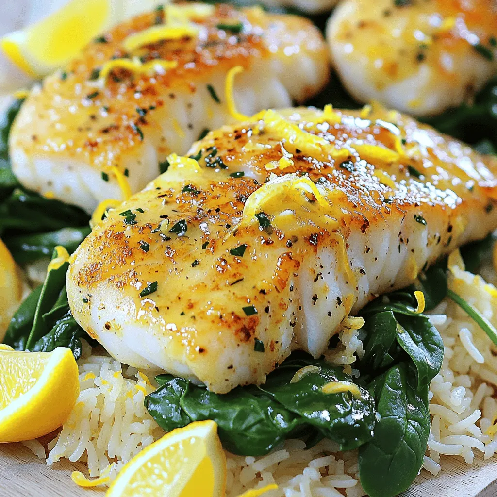 Minute Garlic Butter Cod &#038; Lemon Rice Delightful Dish