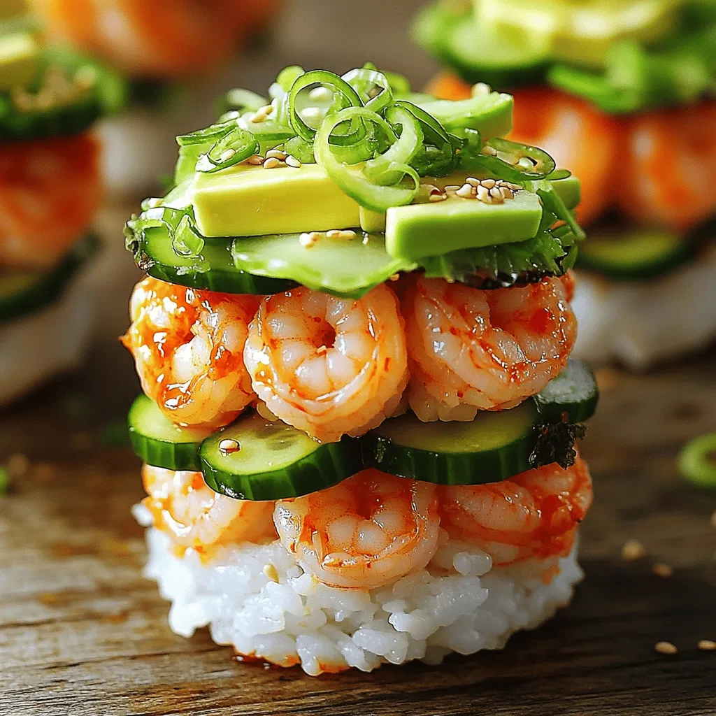 Spicy Shrimp Sushi Stacks Flavorful and Easy Recipe