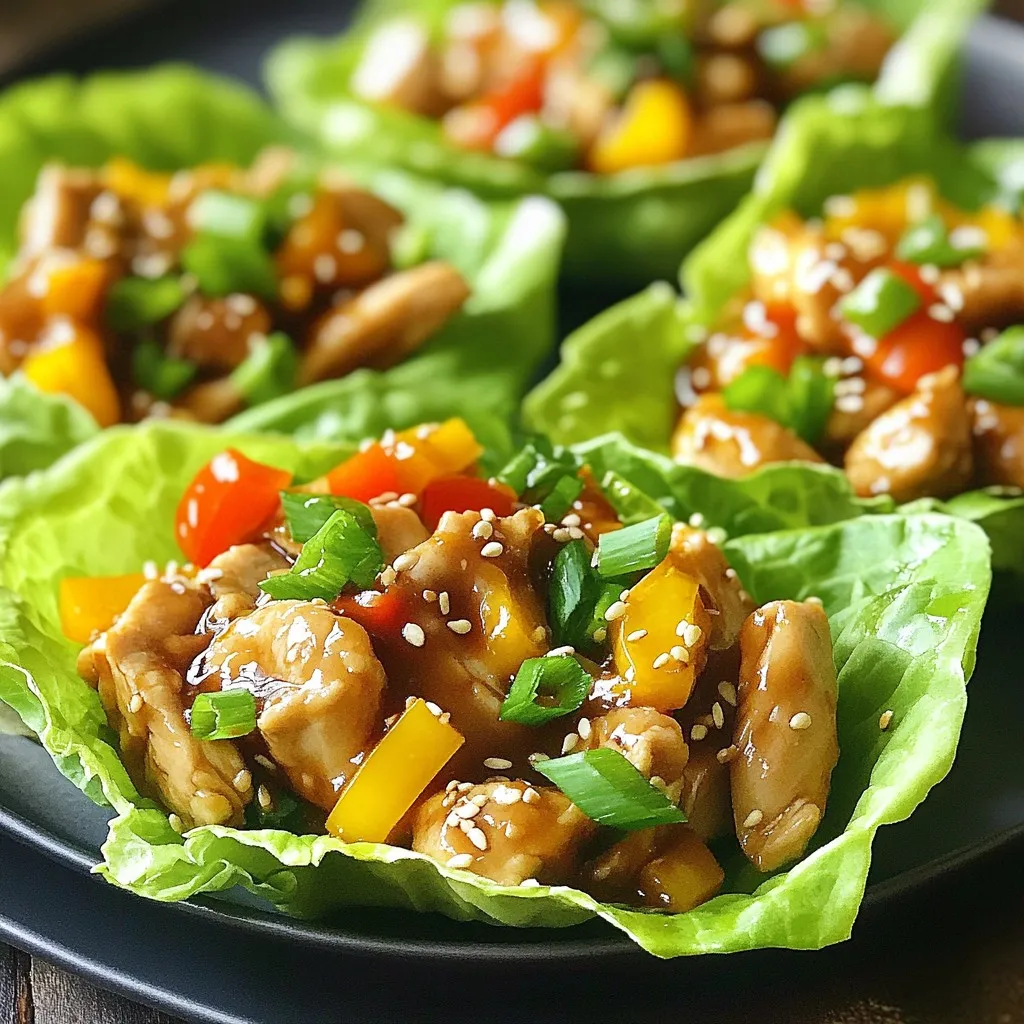 Teriyaki Chicken Lettuce Cups Flavorful and Easy Dish