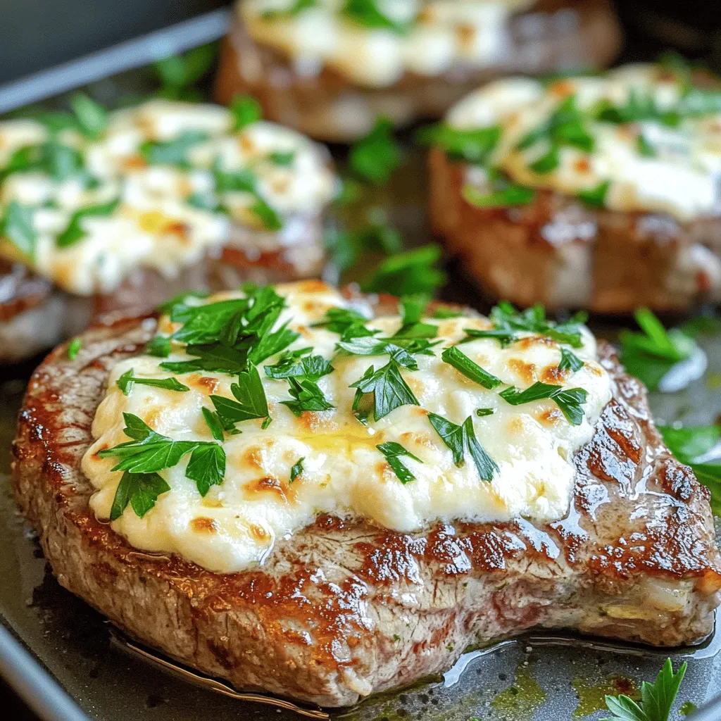 Air Fryer Cheesy Garlic Steaks Bold and Flavorful Dish