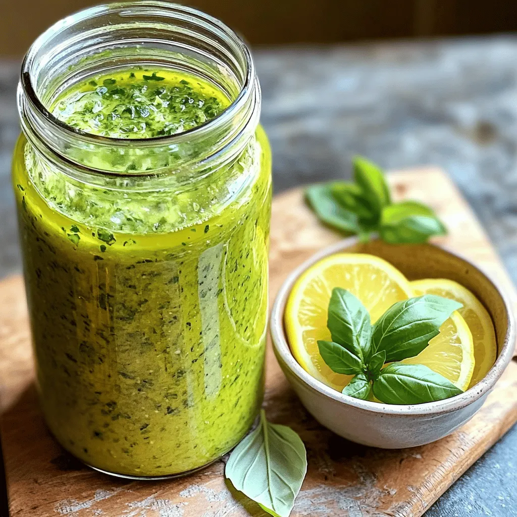 Fresh Basil Vinaigrette Flavorful and Simple Recipe