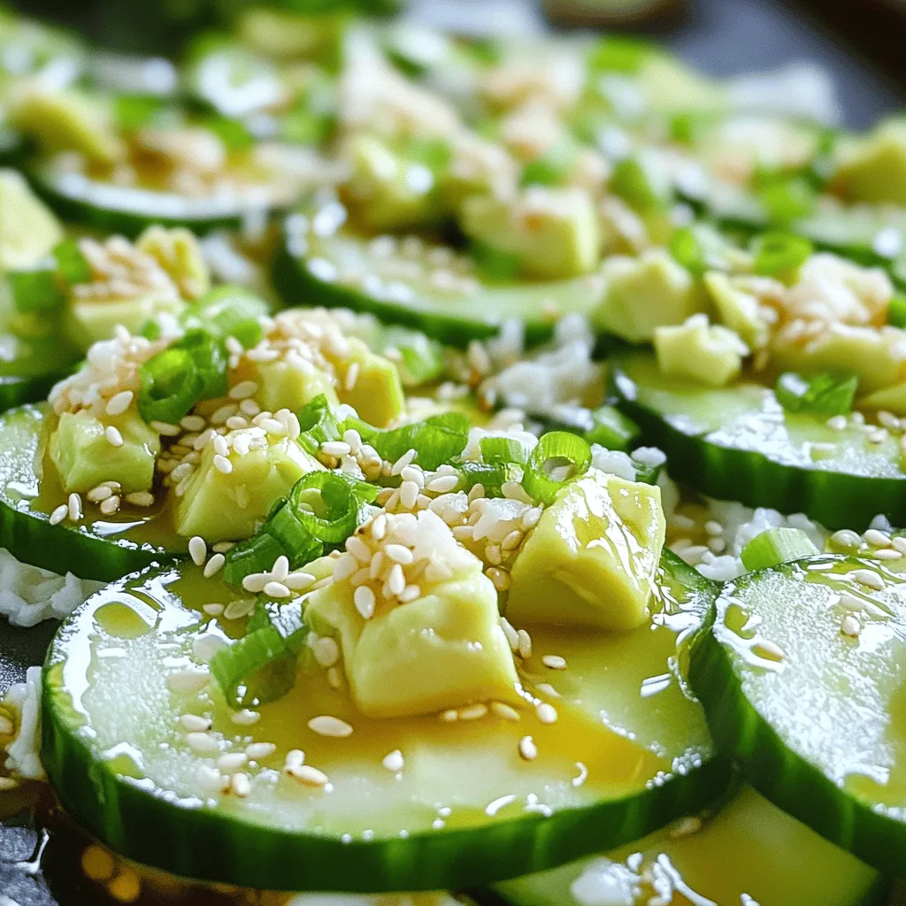 California Roll Cucumber Salad Refreshing Flavor Boost