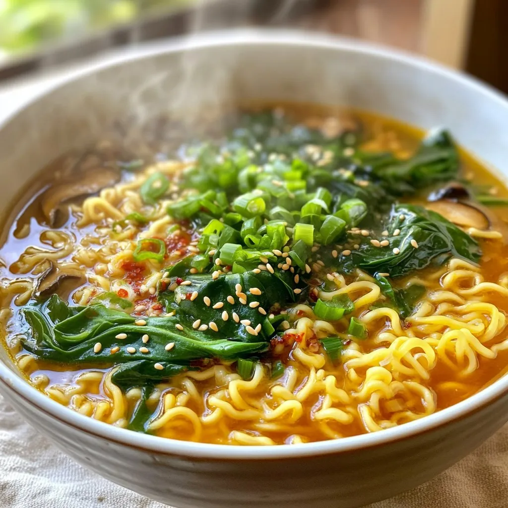 Minute Spicy Garlic Ramen Quick and Flavorful Meal