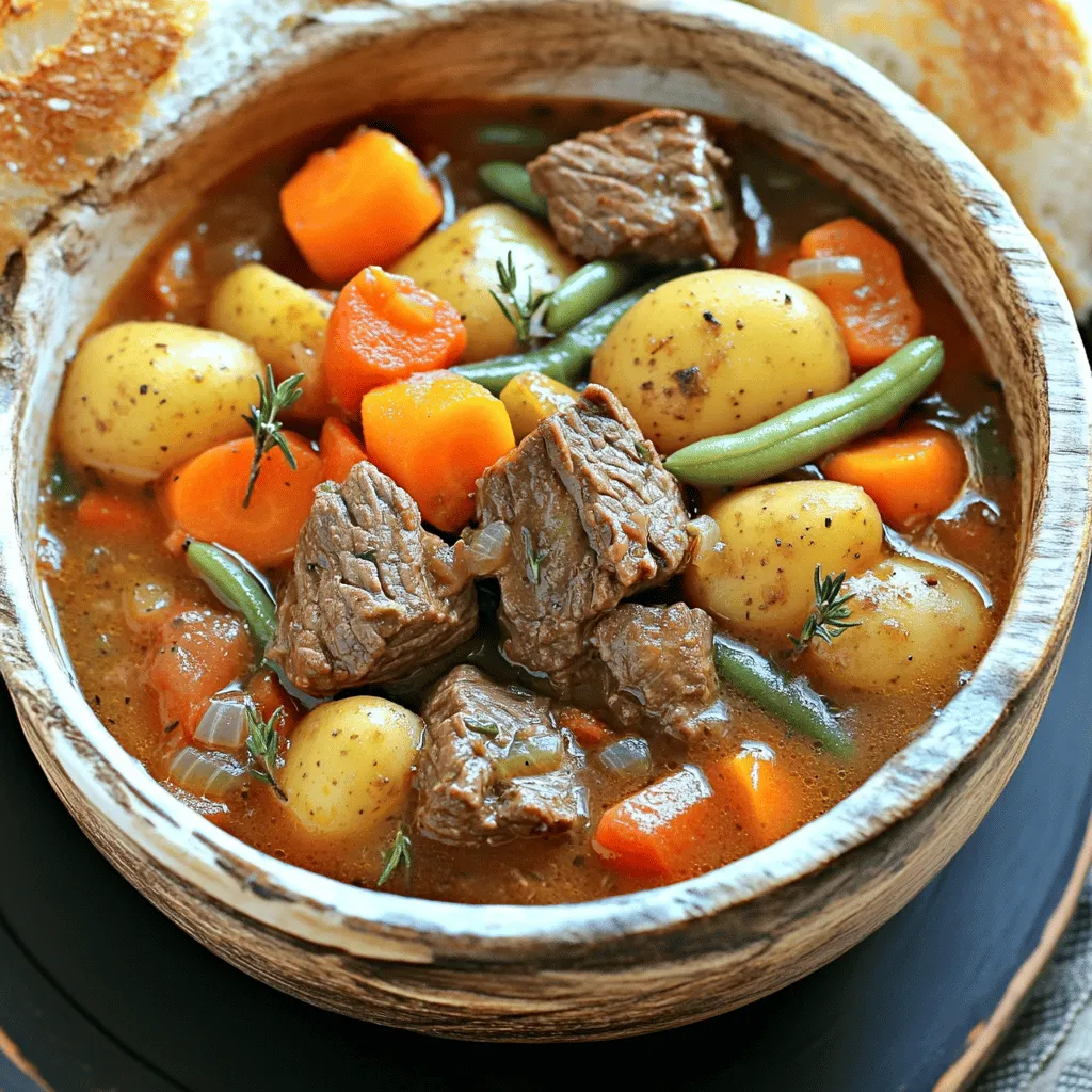 Slow Cooker Hearty Beef Veggie Stew for Comfort