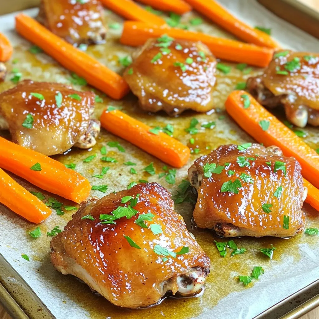 Maple Glazed Chicken &#038; Carrots Sheet Pan Delight