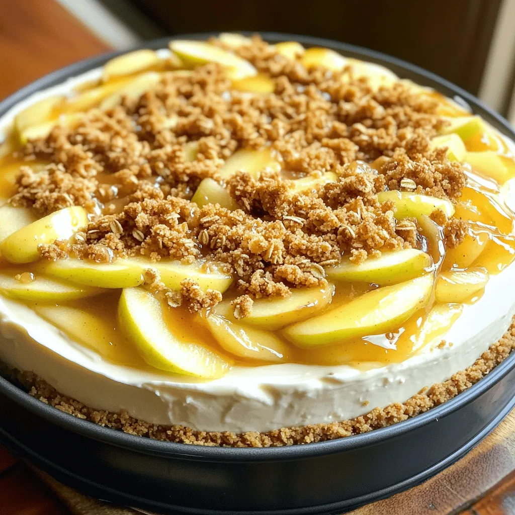 Apple Crisp Cheesecake Flavorful and Easy Dessert Treat