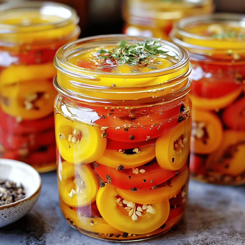 Sweet and Spicy Pickled Peppers Flavorful Jarred Treat