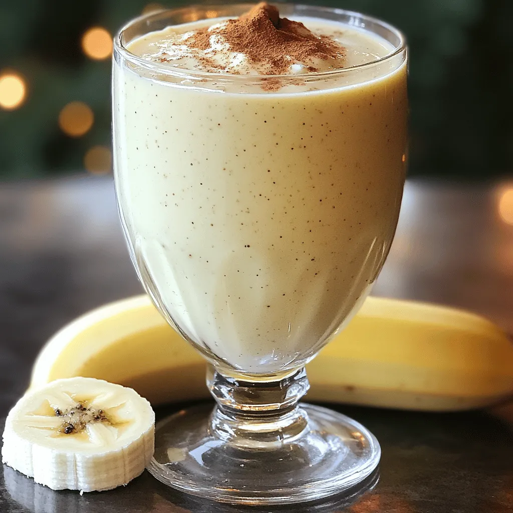 High-Protein Eggnog Cottage Cheese Smoothie Recipe