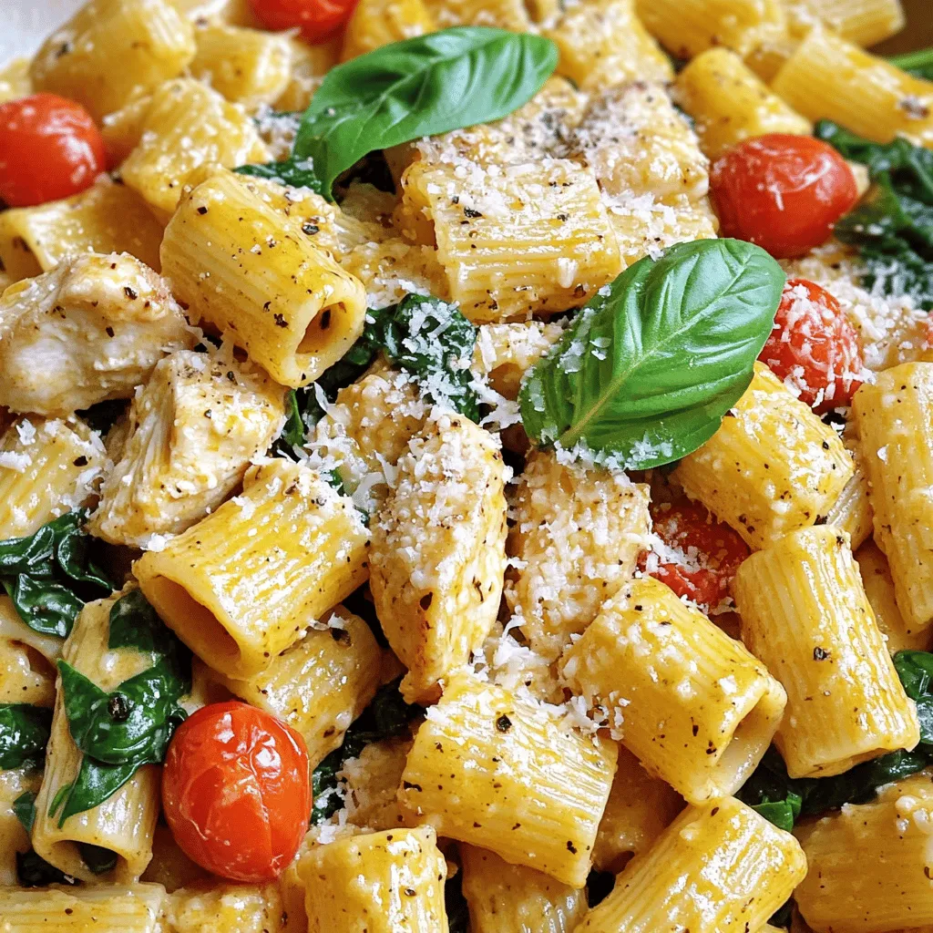 Garlic Butter Chicken with Rigatoni Tender Dish