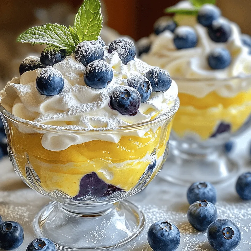 Lemon Blueberry Fluff Delightful and Easy Dessert Recipe