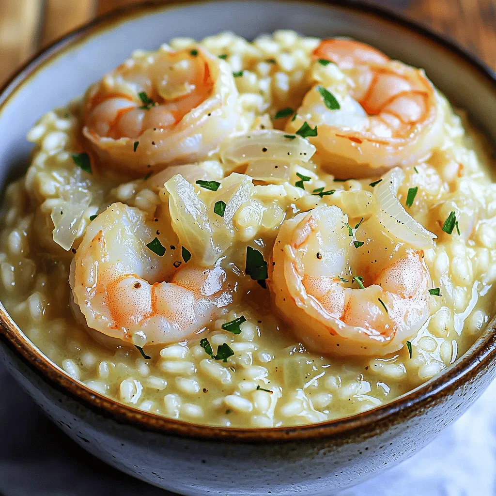 Minute Creamy Garlic Shrimp Risotto Flavorful Dish