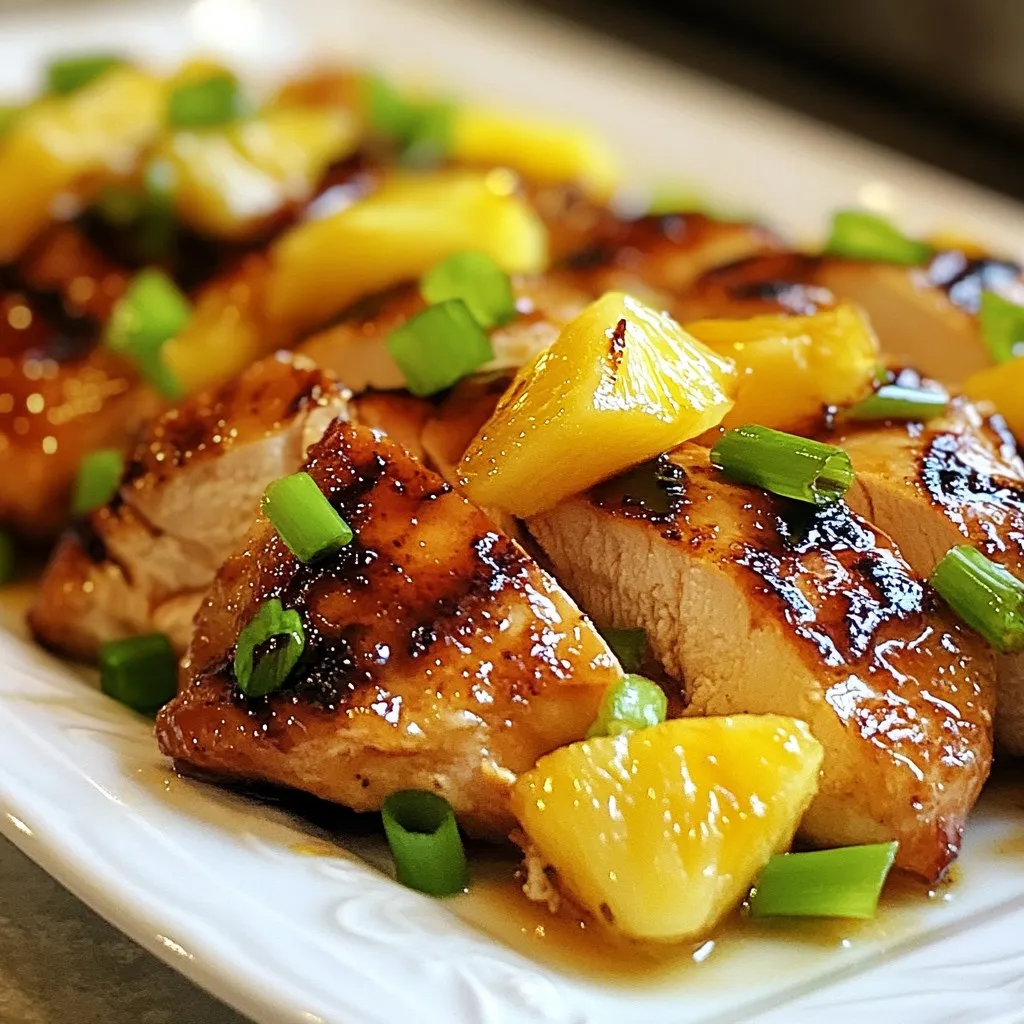 Brown Sugar Pineapple Chicken Flavorful Grilled Dish