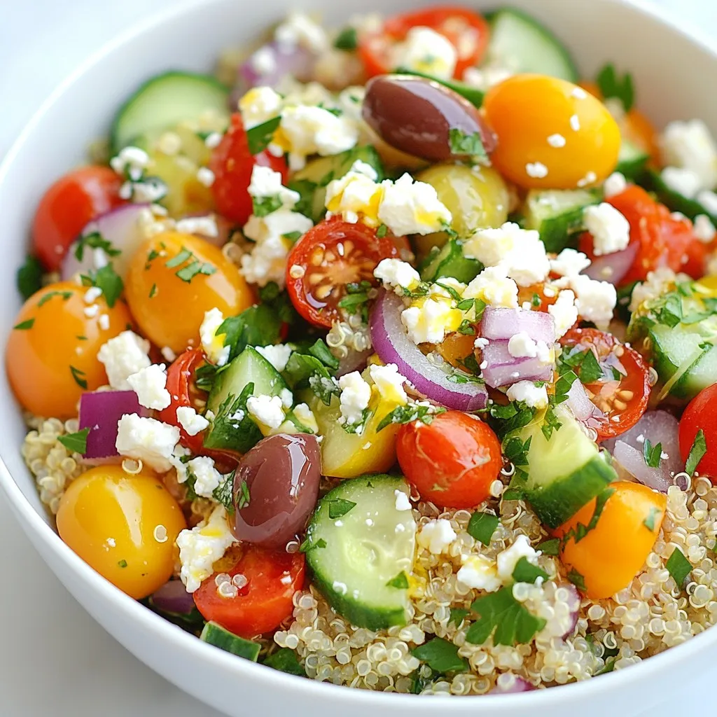 Mediterranean Quinoa Salad Fresh and Flavorful Dish
