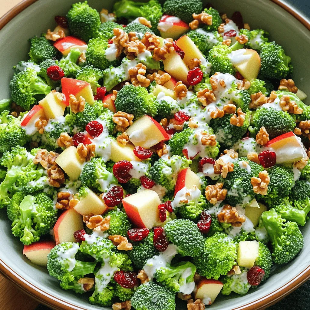 Honeycrisp Apple Broccoli Salad Fresh and Crunchy Dish