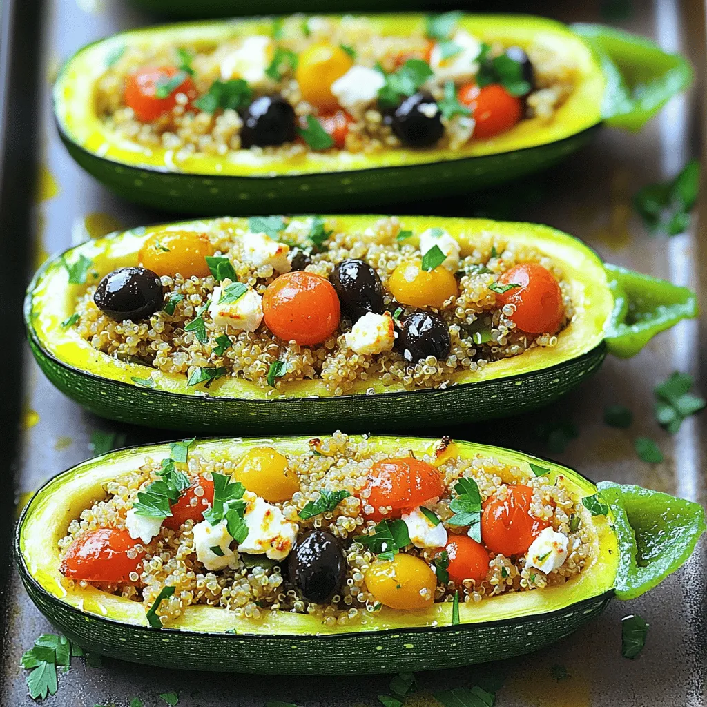 Mediterranean Stuffed Zucchini Flavorful and Healthy Dish