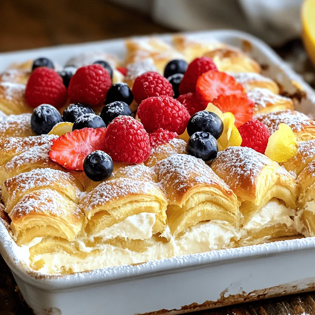 Cheesecake Crescent Rolls Casserole Easy and Tasty Treat