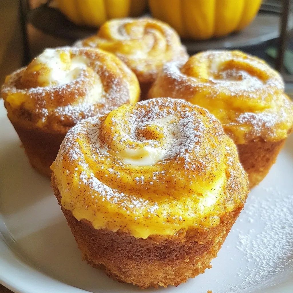 Pumpkin Cream Cheese Swirl Muffins Delightful Treat