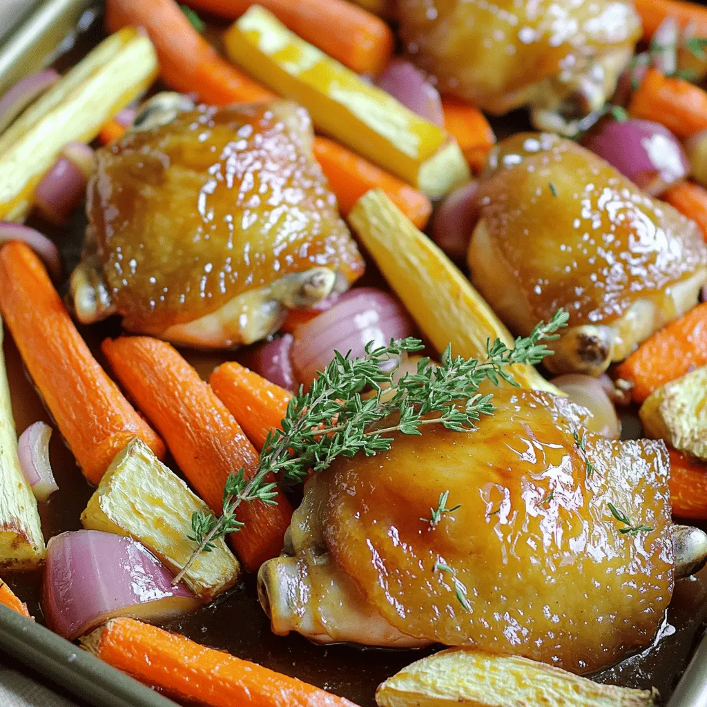 Sheet Pan Maple Glazed Chicken &#038; Roots Flavor Boost
