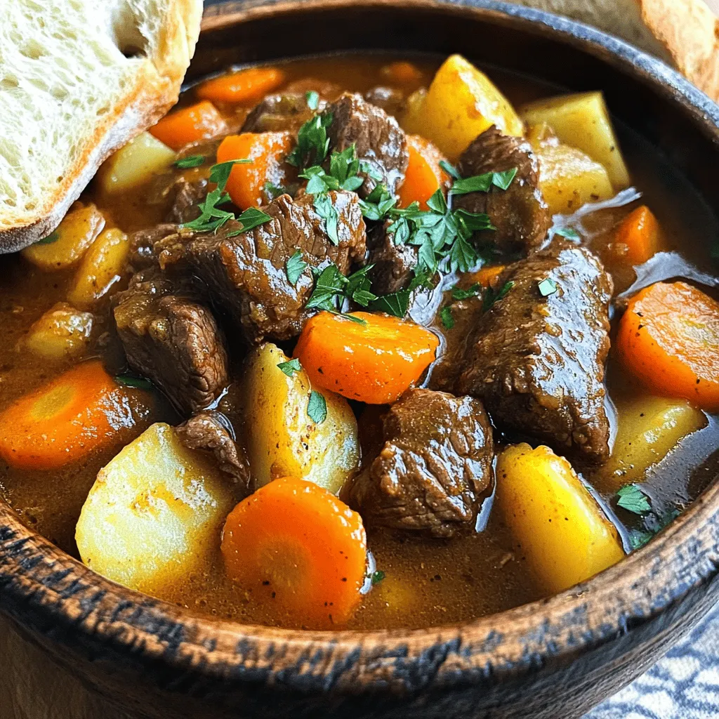 Savory Slow Cooker Beef Stew Delight for Dinner