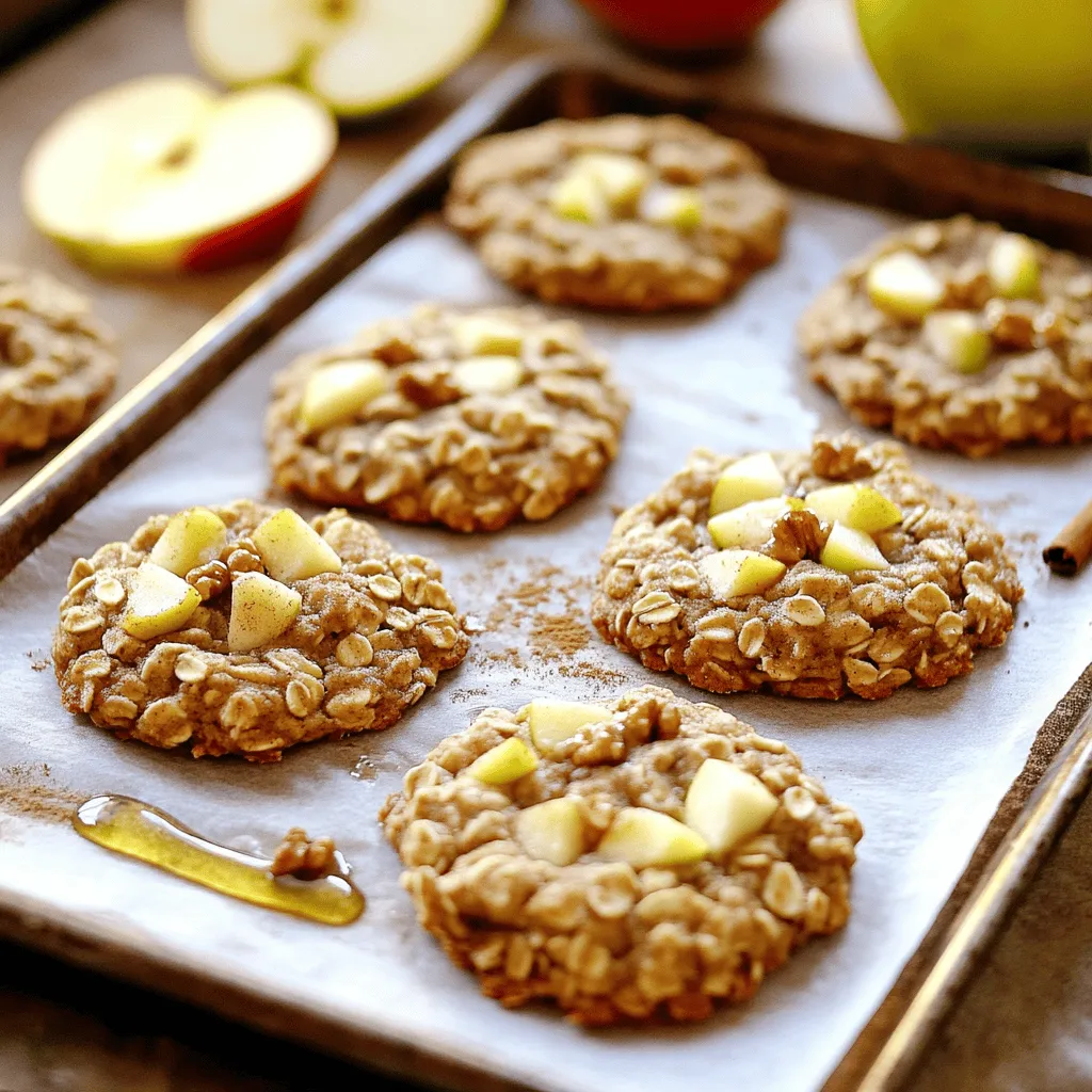 Healthy Apple Pie Oatmeal Cookies Simple and Delicious