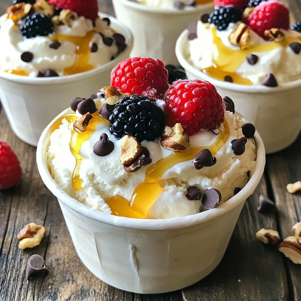 High-Protein Cottage Cheese Ice Cream Cups Delight