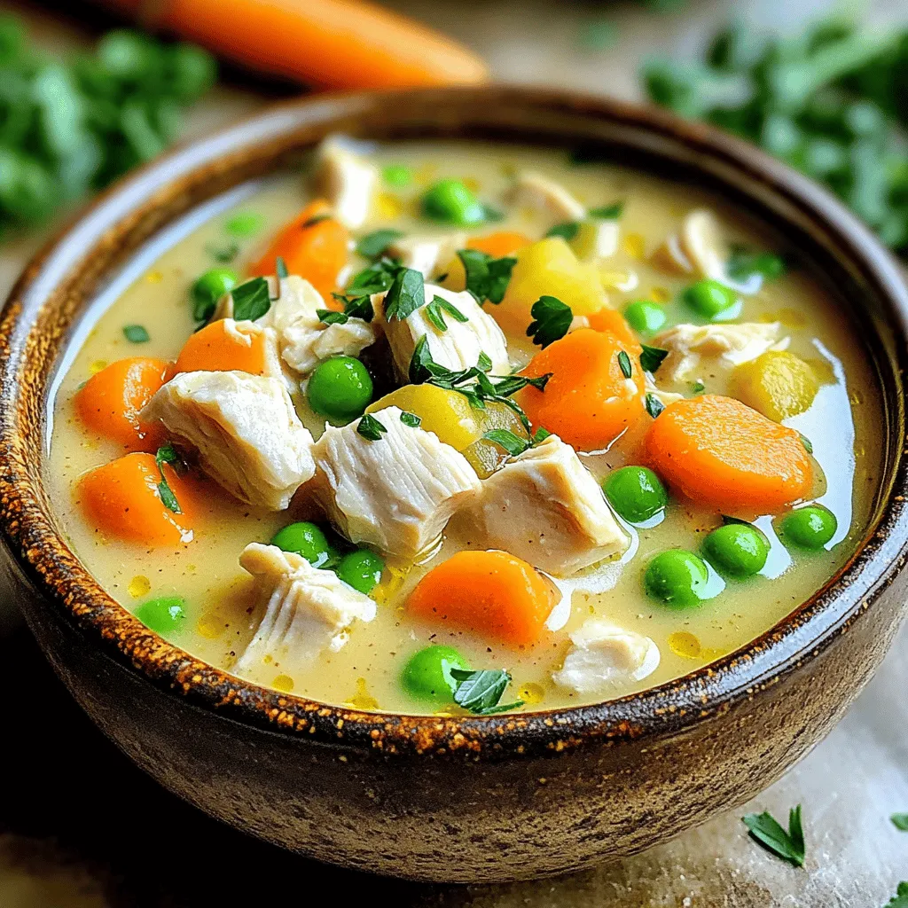Healthy Chicken Pot Pie Soup Comforting and Simple Recipe