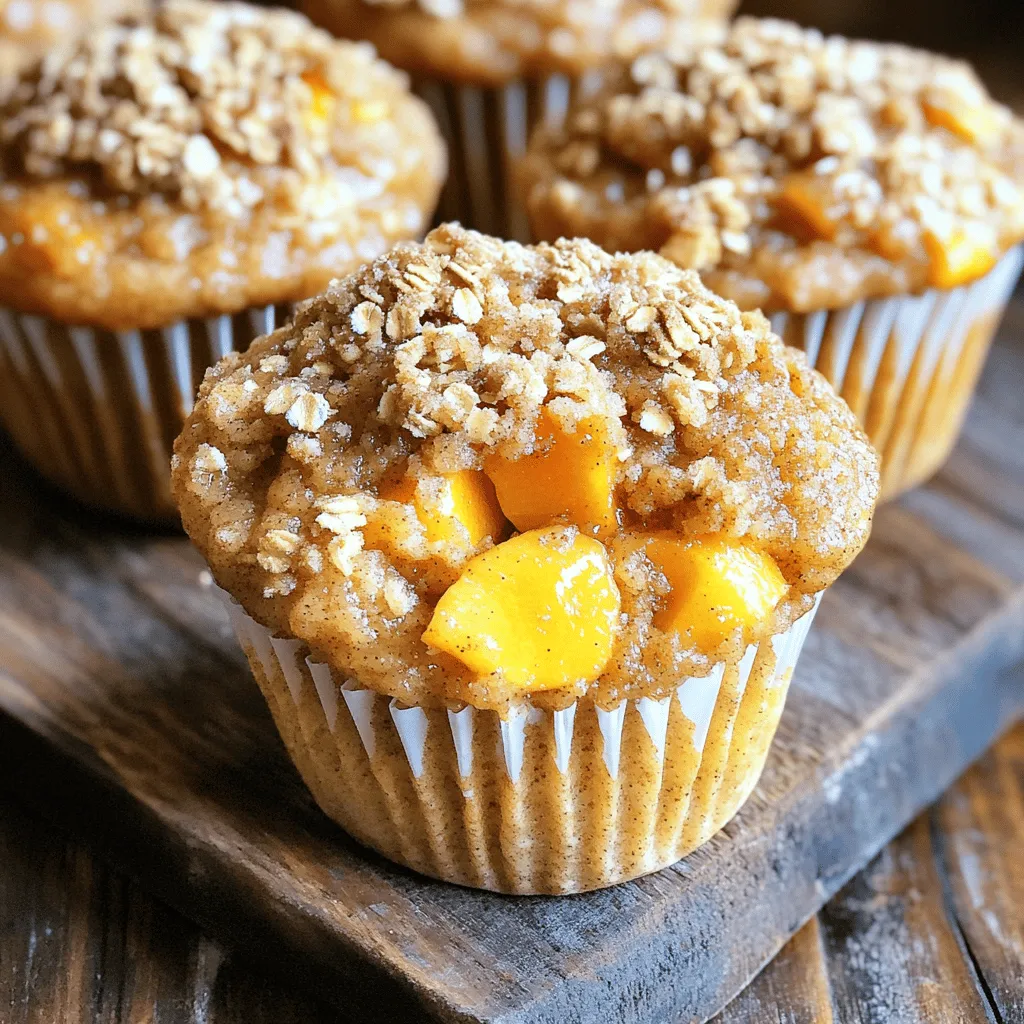 Peach Cobbler Muffins Flavorful and Easy Recipe