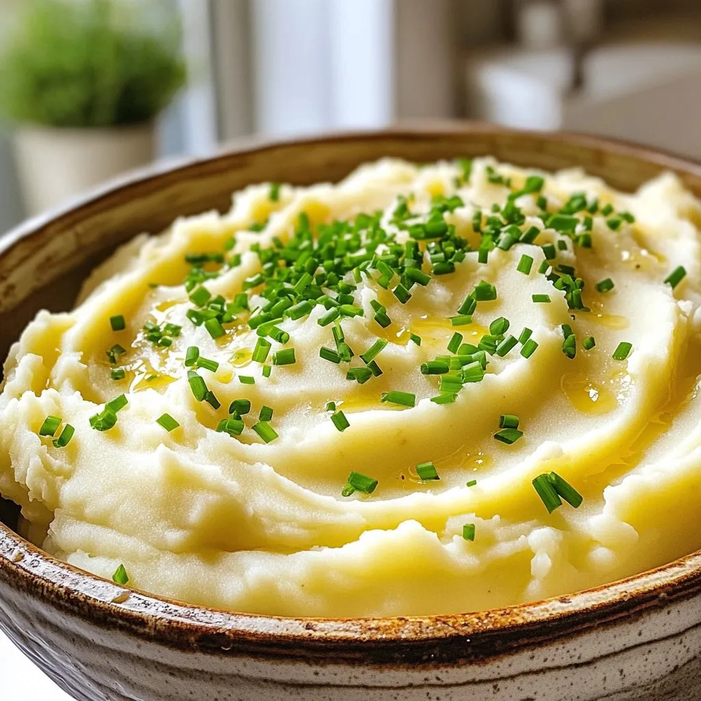 Slow Cooker Creamy Garlic Mashed Potatoes Delight