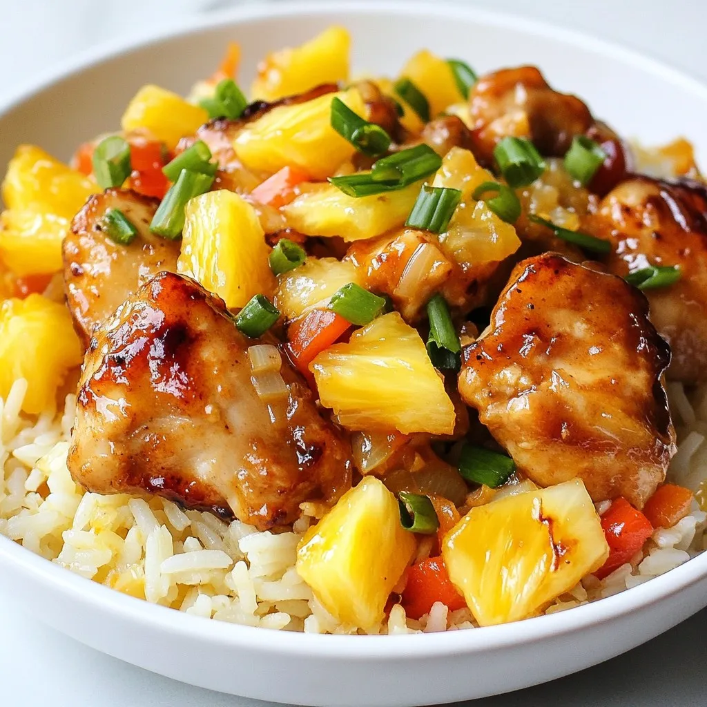 Pineapple Chicken &#038; Rice Skillet Flavorful One-Pan Meal