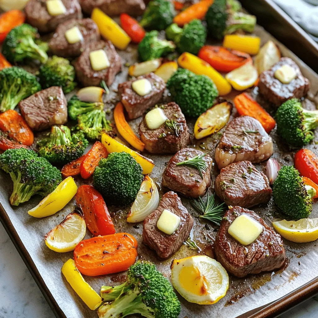 Garlic Butter Steak &#038; Veggie Sheet Pan Delight