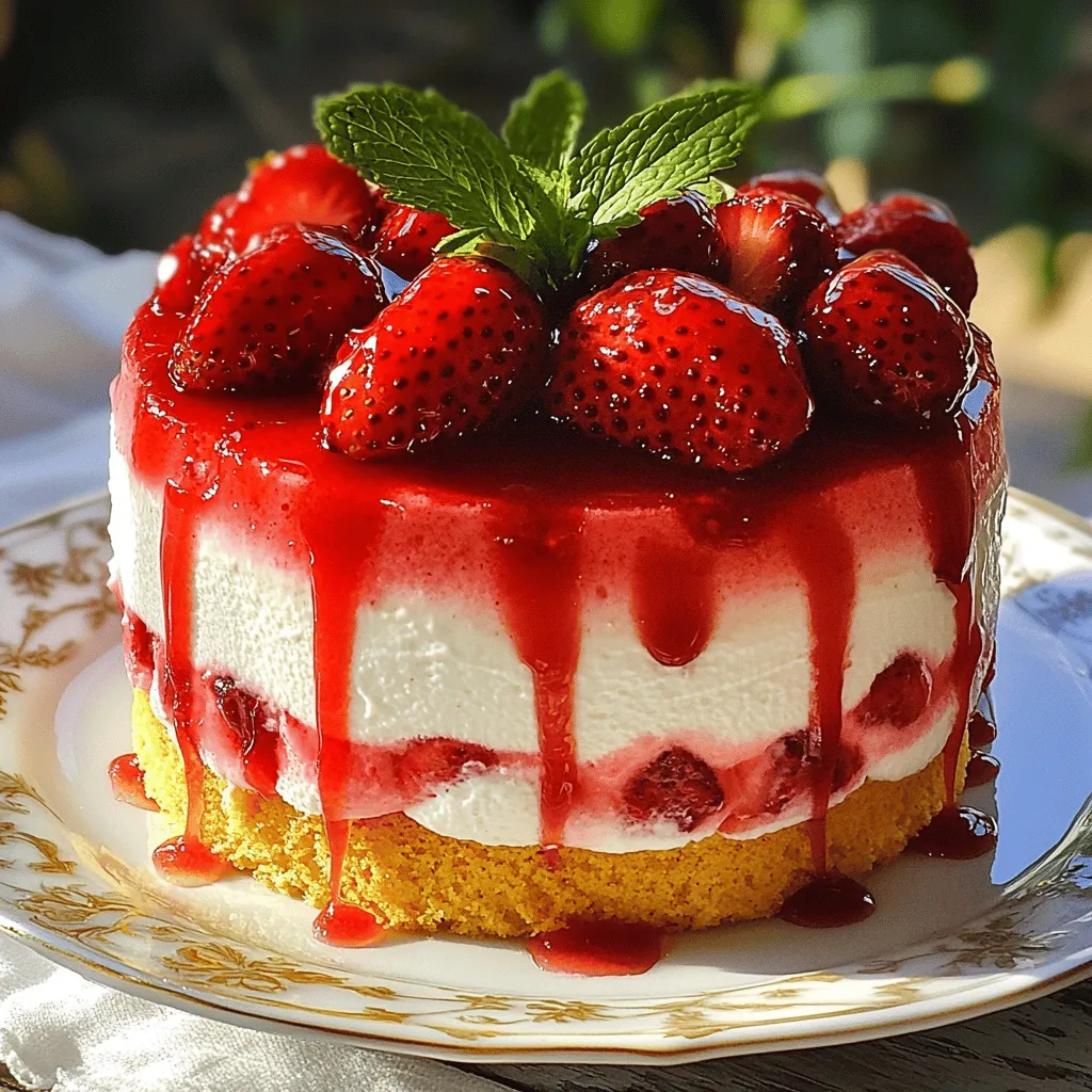 Roasted Strawberry Mousse Cake Divine and Delightful Treat