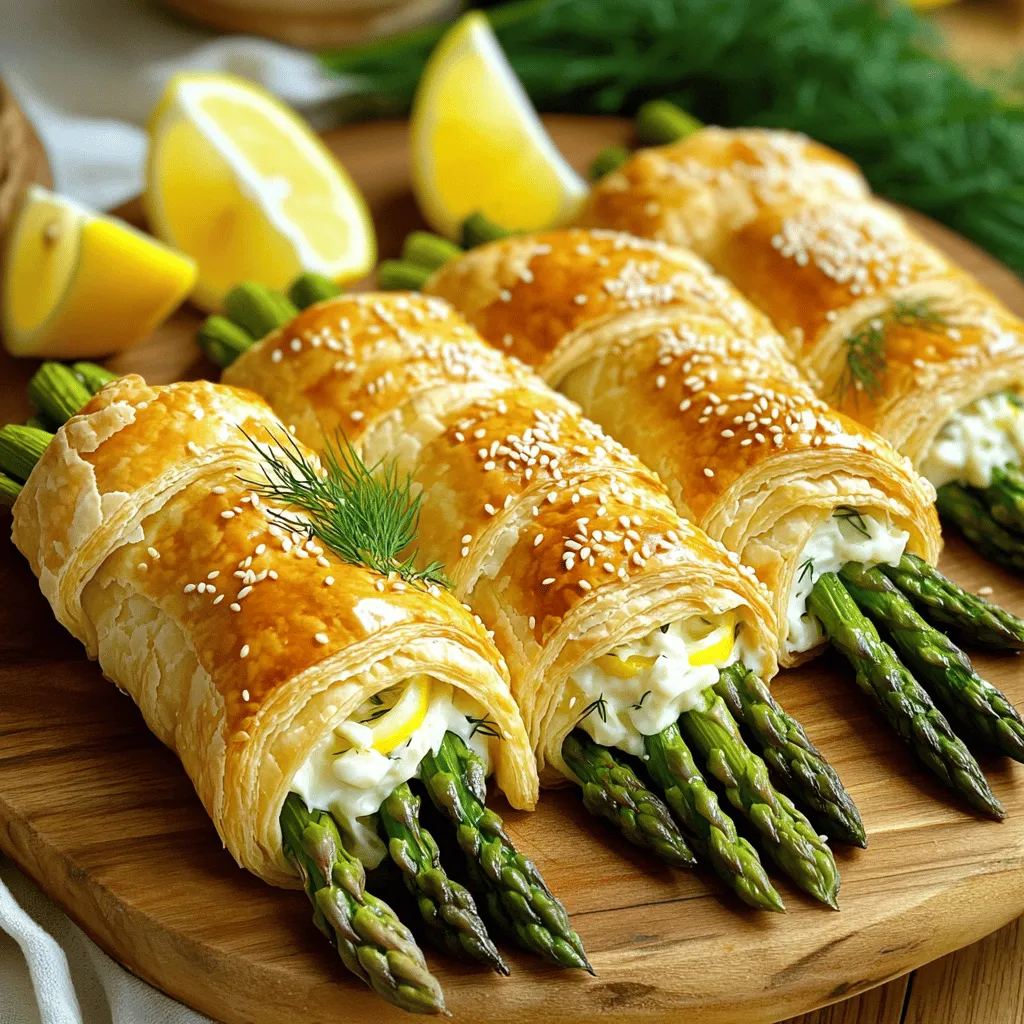 Asparagus Puff Pastry Bundles Tasty and Easy Recipe