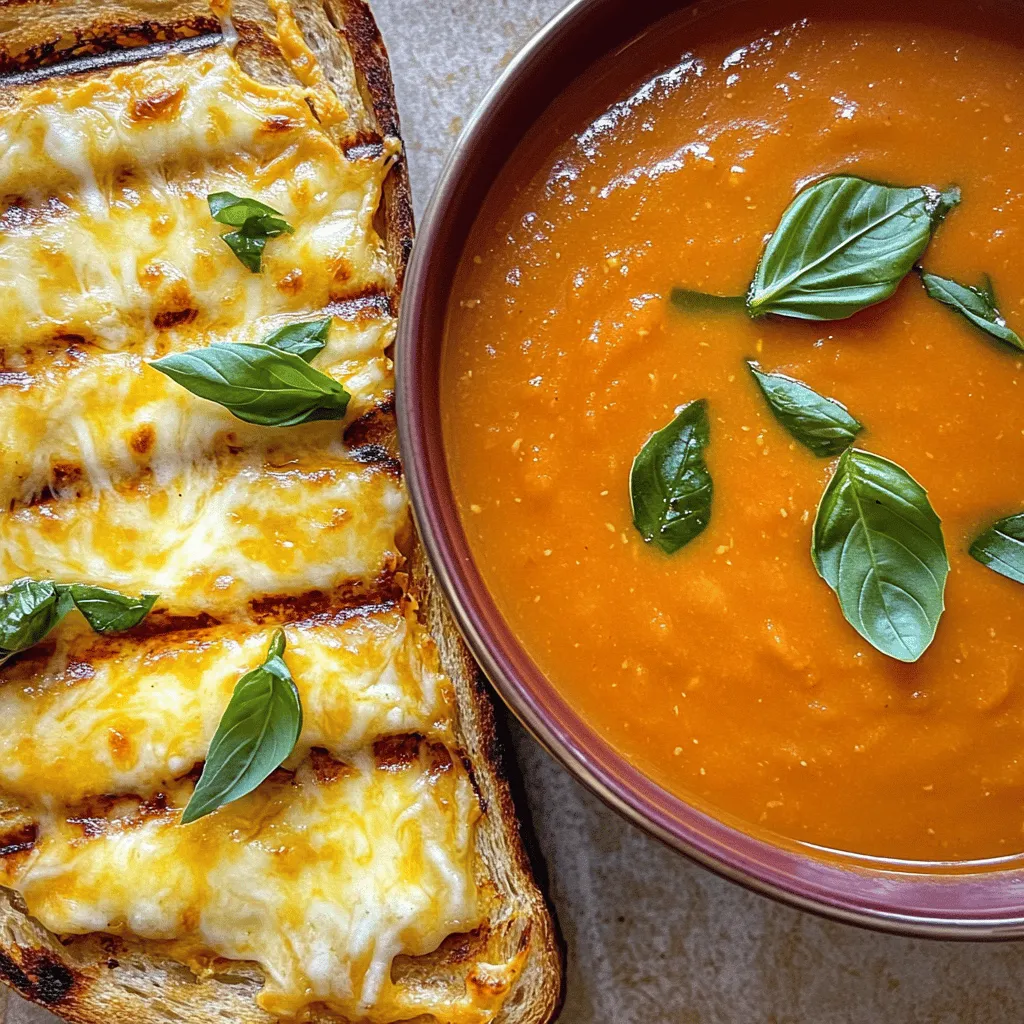 Cheesy Grilled Toast and Tomato Soup Flavorful Duo
