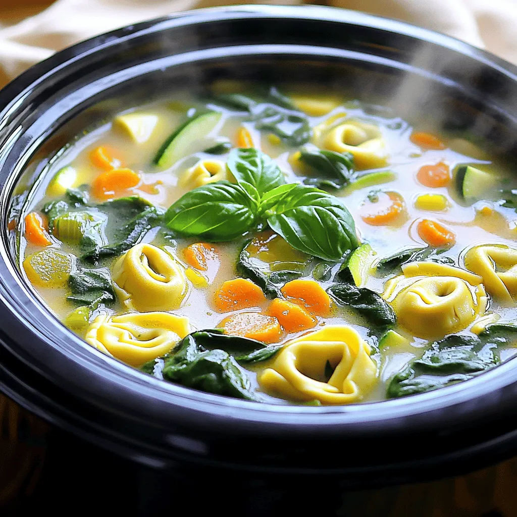 Crockpot Tortellini Soup Simple and Tasty Recipe
