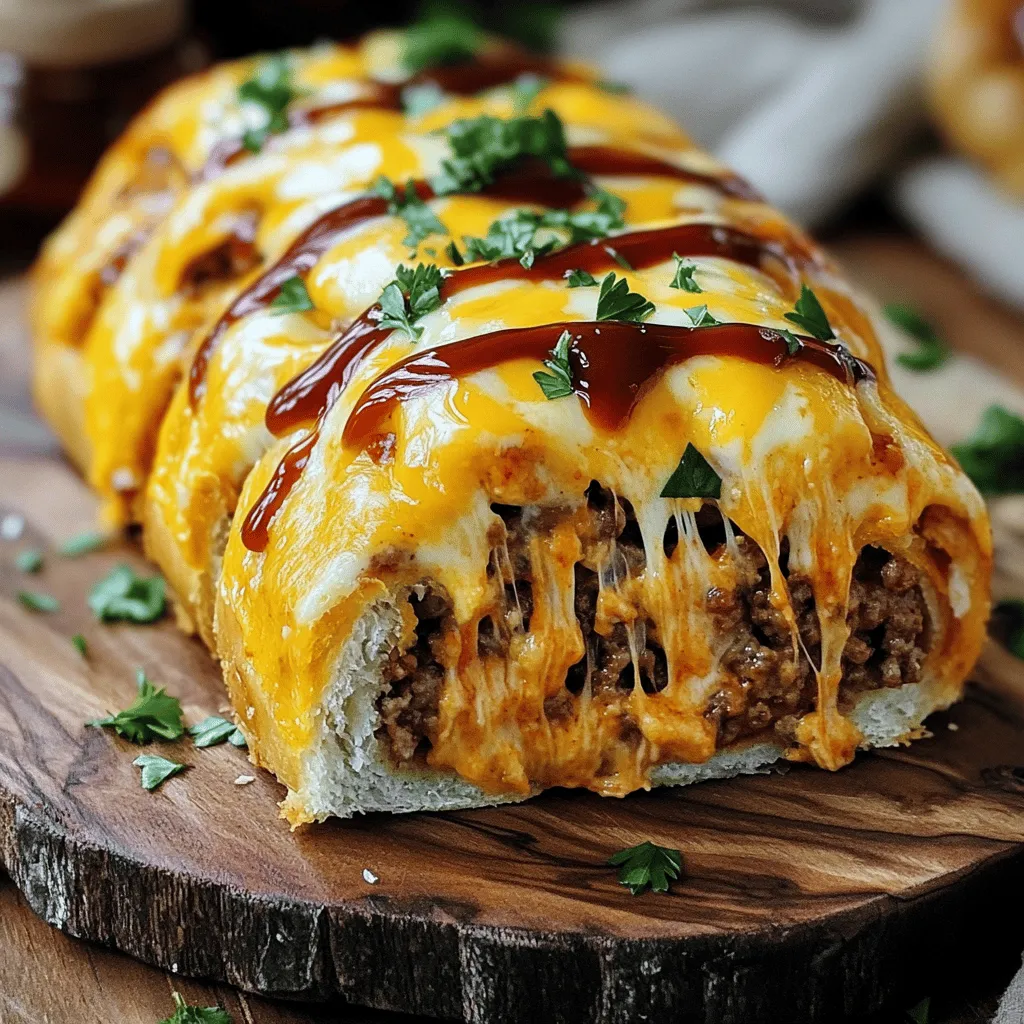 Cheesy Ground Beef Roll Flavorful Dinner Delight