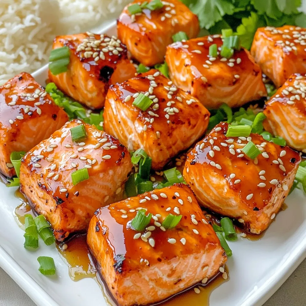 Air Fryer Teriyaki Salmon Bites Quick and Tasty Snack
