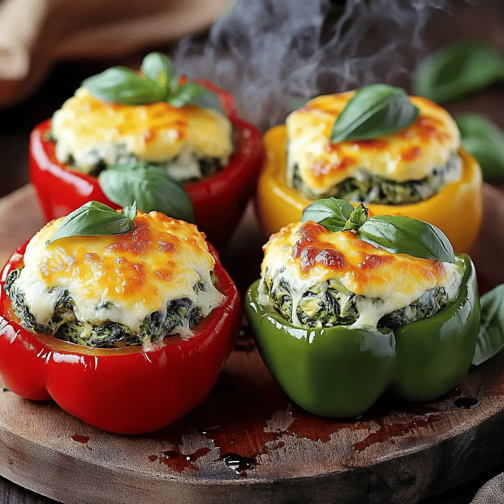 Spinach Artichoke Dip Stuffed Peppers Flavorful Treat
