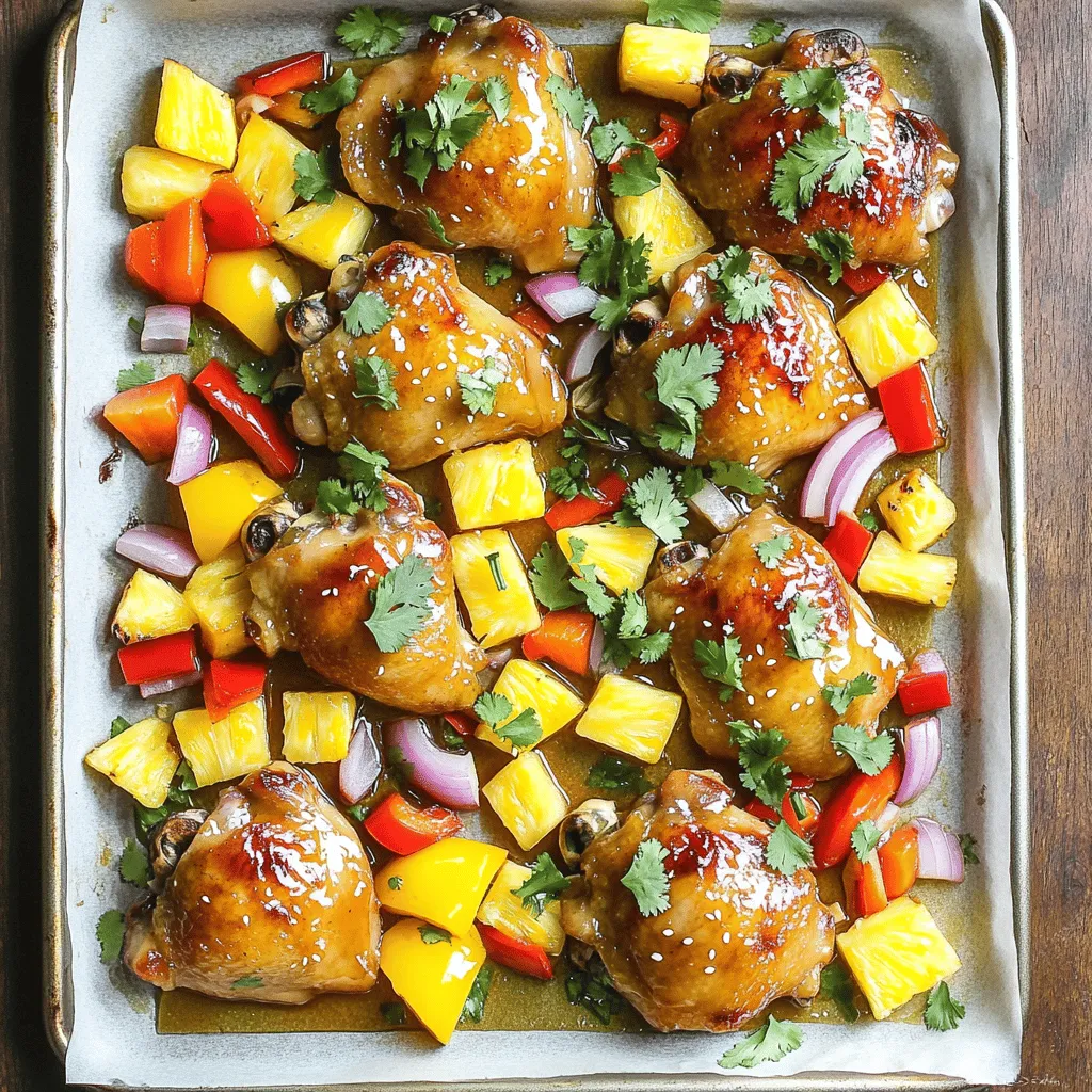 Hawaiian Chicken Sheet Pan Delightful Easy Recipe