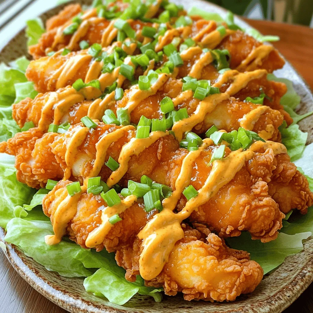 Bang Bang Chicken Crispy Delightful Flavor Bomb