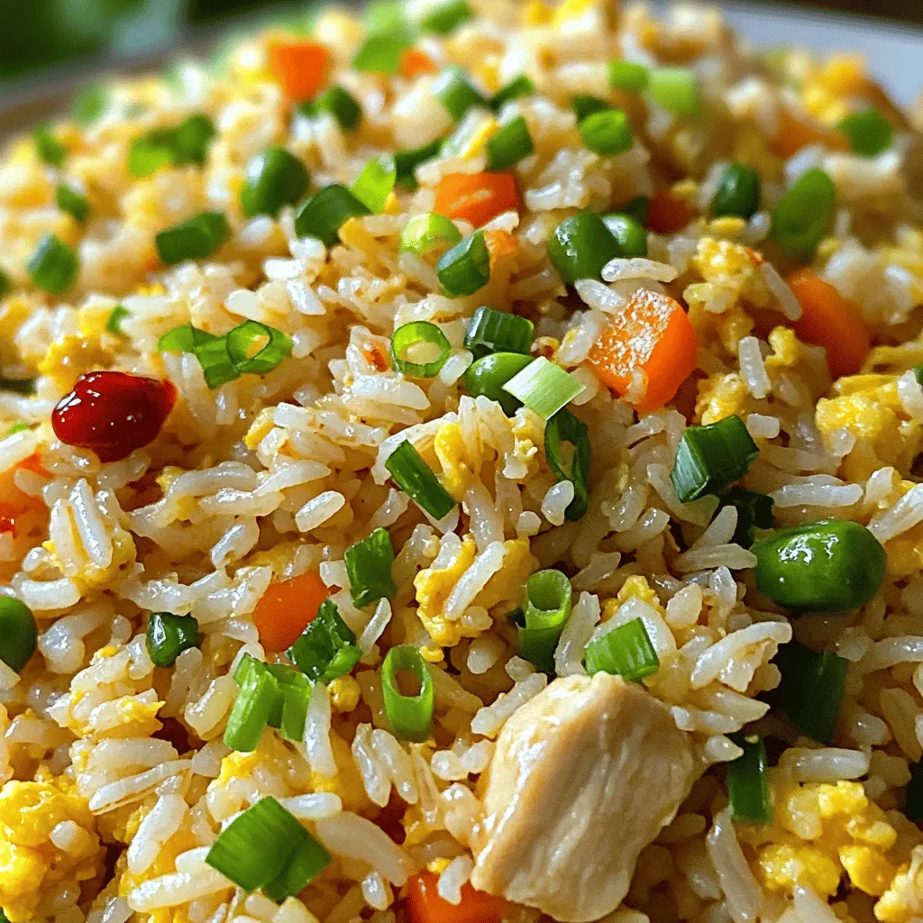 Spicy Garlic Chicken Fried Rice Quick and Tasty Meal