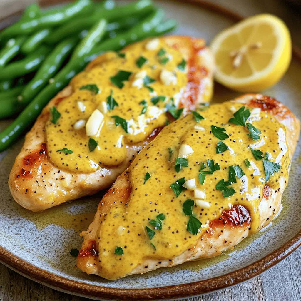 Pan Seared Chicken with Lemon Mustard Sauce Delight