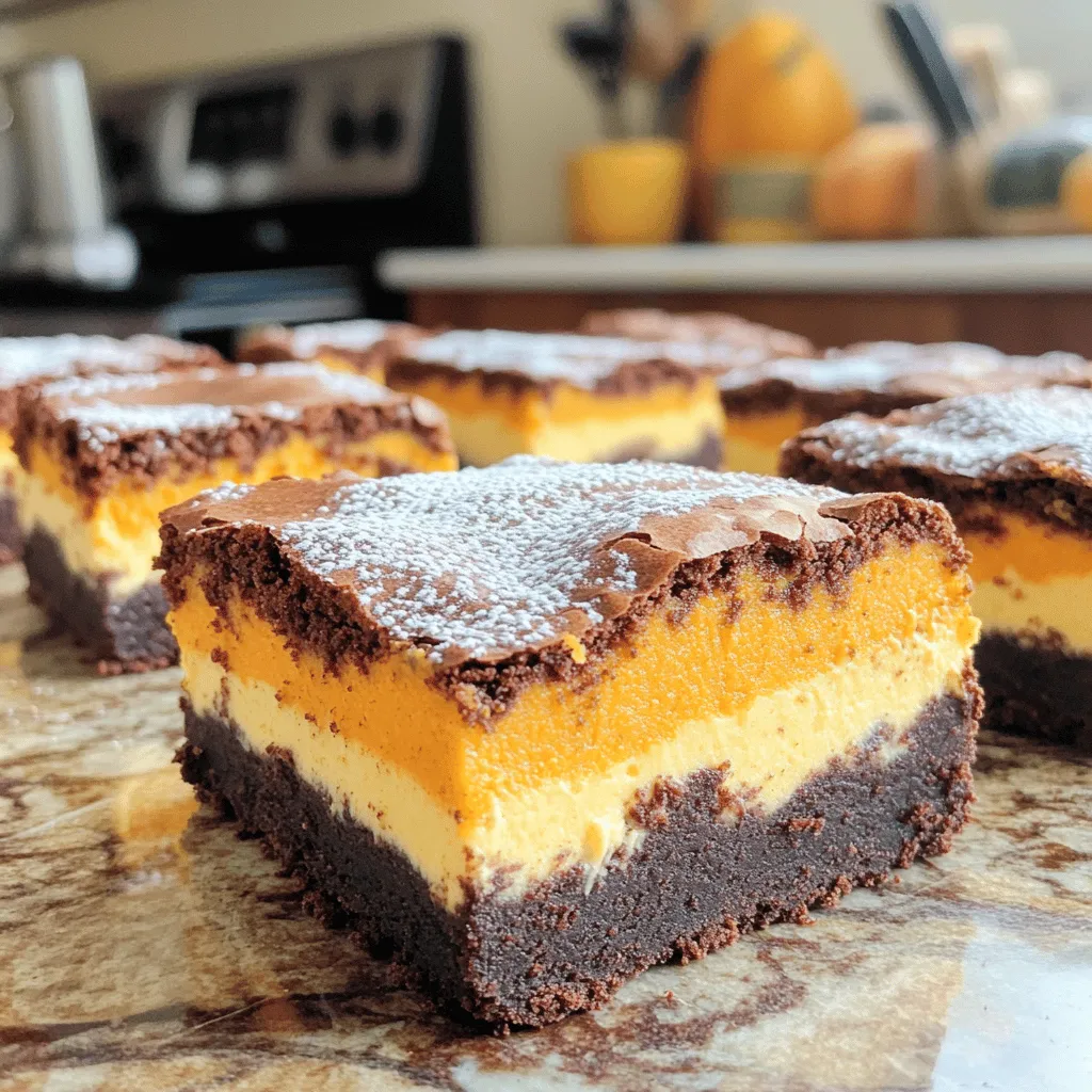 Pumpkin Cheesecake Brownies Decadent and Easy Treat