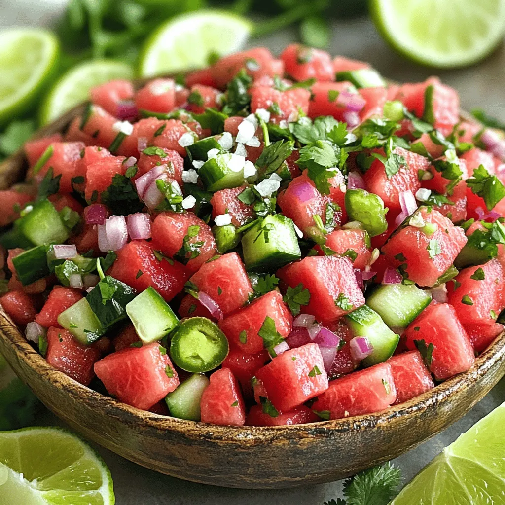 Watermelon Salsa Fresh and Flavorful Summer Dish
