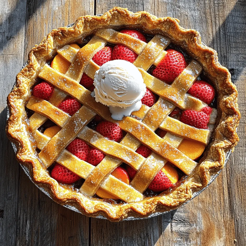 Brown Butter Strawberry Peach Pie Delightful Recipe