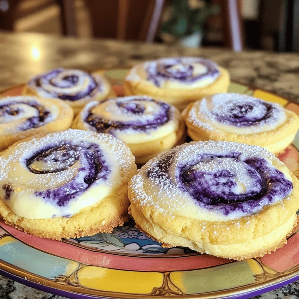Blueberry Cheesecake Swirl Cookies Delightful Treat