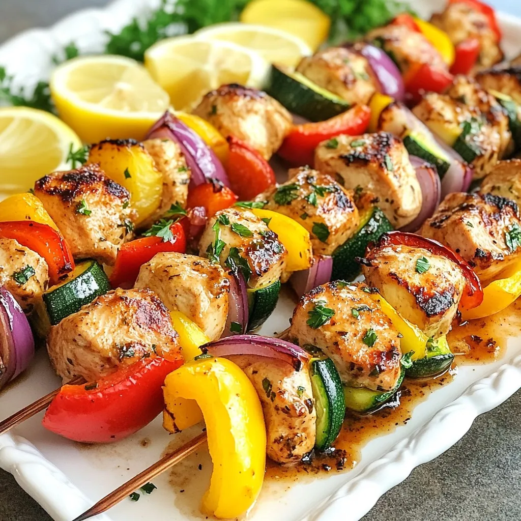 Savory Sheet Pan Chicken Kabobs Simple and Quick Meal